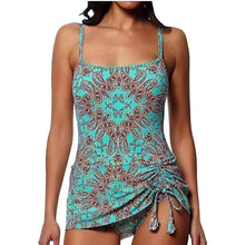 Load image into Gallery viewer, Women&#39;s Two Piece Print Bikini Vintage Swimsuit