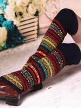 Load image into Gallery viewer, Bohemia Knit Leg Warmers Knitted Over Knee-high Stocking