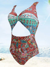 Load image into Gallery viewer, New Female Retro Style Triangle One-piece Swimsuit