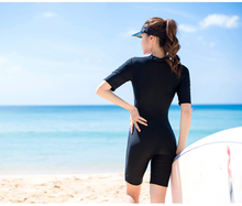 Load image into Gallery viewer, Beach surfing diving swimsuit women&#39;s one-piece swimsuit competition sports swimsuit