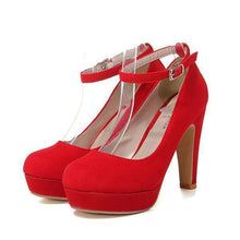 Load image into Gallery viewer, Suede Pure Color High Heel Shoes