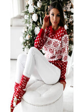 Load image into Gallery viewer, New Christmas Knitted Sweater For Women Snowflake Long Sleeve Knitted Sweater For Women