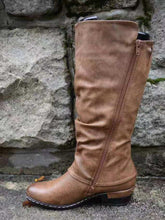 Load image into Gallery viewer, Spring and Autumn Women&#39;s Round Head Side Zipper Martin Boots