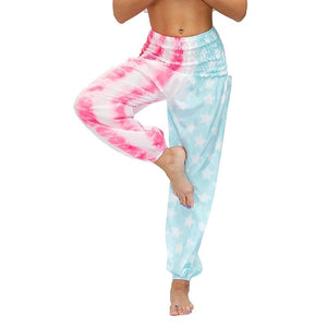 Summer bohemian sports fitness yoga pants-2