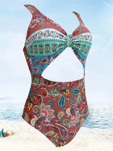 Load image into Gallery viewer, New Female Retro Style Triangle One-piece Swimsuit