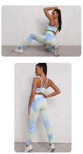 Load image into Gallery viewer, Tie-dye yoga sports suit women&#39;s spring and autumn lightweight fashion slim and quick-drying yoga clothes