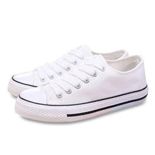 Load image into Gallery viewer, Big Size Canvas Candy Color Lace Up Casual Shoes