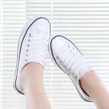 Load image into Gallery viewer, Big Size Canvas Candy Color Lace Up Casual Shoes