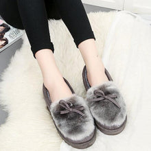 Load image into Gallery viewer, Keep Warm Fur Lining Suede Soft Flat Platform Loafers For Women