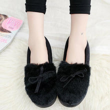 Load image into Gallery viewer, Keep Warm Fur Lining Suede Soft Flat Platform Loafers For Women