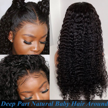 Load image into Gallery viewer, Deep Wave Closure Wig Human Hair Lace Frontal Wigs 13x6 Lace Front Wig PrePlucked Bleached Knots Wigs 13x4 Deep Wave Frontal Wig