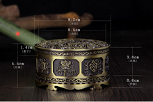 Load image into Gallery viewer, All-metal cloisonne enamel Tibetan incense burner