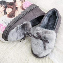 Load image into Gallery viewer, Keep Warm Fur Lining Suede Soft Flat Platform Loafers For Women