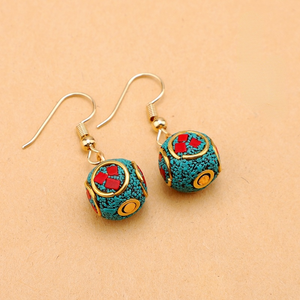 Nepalese style simple earrings