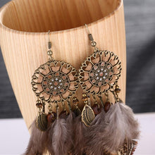 Load image into Gallery viewer, Bohemia Feather Tassels Earrings Accessories