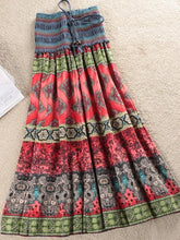 Load image into Gallery viewer, Fashion Elastic Waist Bohemian Style Floral Women Skirt
