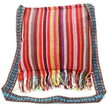 Load image into Gallery viewer, Linen Thai Embroidery Totes Shoulder Tassels National Tibet Floral Soft Bags - hiblings