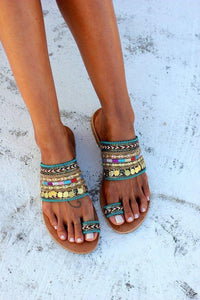 Summer Coin Beach Women Slippers Flip Flops Sandals