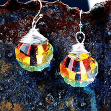 Load image into Gallery viewer, Shell Shape Bling Crystal Magic Eardrop Pendant Handmade Wire Earrings