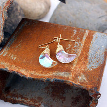 Load image into Gallery viewer, Bling Crystal Magic Moon Eardrop Pendant Handmade Wire Earrings