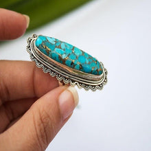 Load image into Gallery viewer, Vintage Look Tibet Alloy Antique Plated Personality Green Ring - hiblings