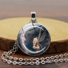 Load image into Gallery viewer, Moon Angel time necklace retro alloy pendant necklace sweater chain ornaments