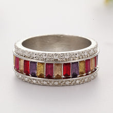 Load image into Gallery viewer, Colorful Crystal Stone Women Fashion Jewelry Accessories Circle Ring