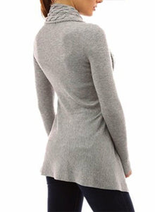 Fashion Long Sleeve Irregular Slim Fit Cardigan