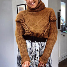 Load image into Gallery viewer, Casual Loose Turtleneck Solid Color Pullover Sweater Jumper